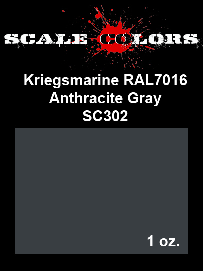 Boxart RAL 7016 Kriegsmarine Anthracite Gray SC302 Scale Colors Boxart RAL 7016 Kriegsmarine Anthracite Gray SC302 Scale Colors