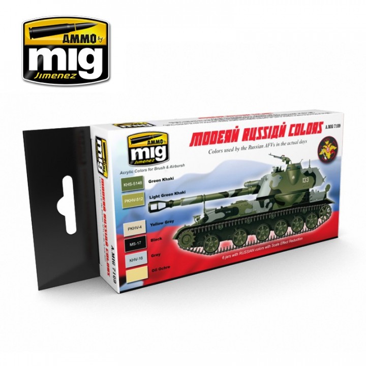 Boxart Modern Russian Camo Colors  Ammo by Mig Jimenez