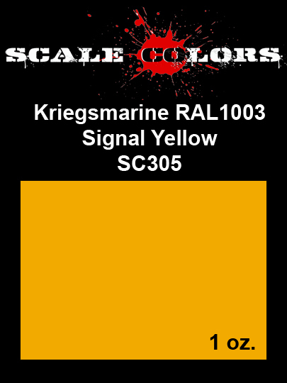 Boxart RAL 1003 Kriegsmarine Signal Yellow SC305 Scale Colors Boxart RAL 1003 Kriegsmarine Signal Yellow SC305 Scale Colors