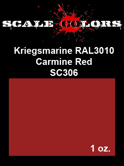 Boxart RAL 3010 Kriegsmarine Carmine Red SC306 Scale Colors