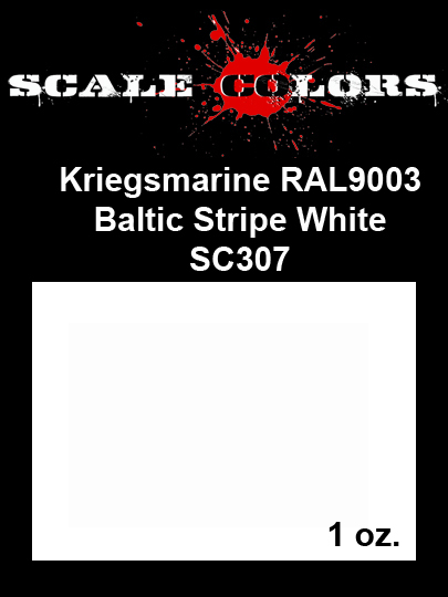 Boxart RAL 9003 Kriegsmarine Baltic Stripe White SC307 Scale Colors Boxart RAL 9003 Kriegsmarine Baltic Stripe White SC307 Scale Colors