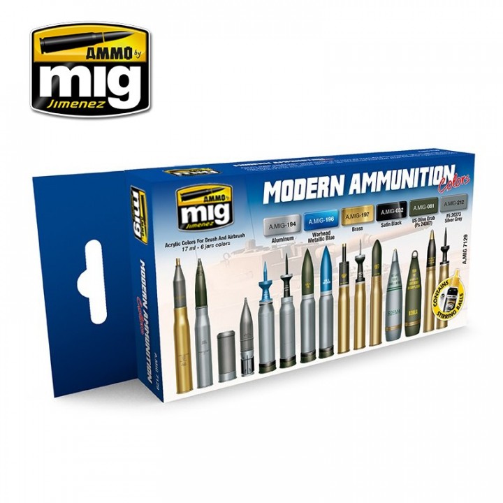 Boxart Modern Ammunition Set Ammo by Mig Jimenez Boxart Modern Ammunition Set Ammo by Mig Jimenez