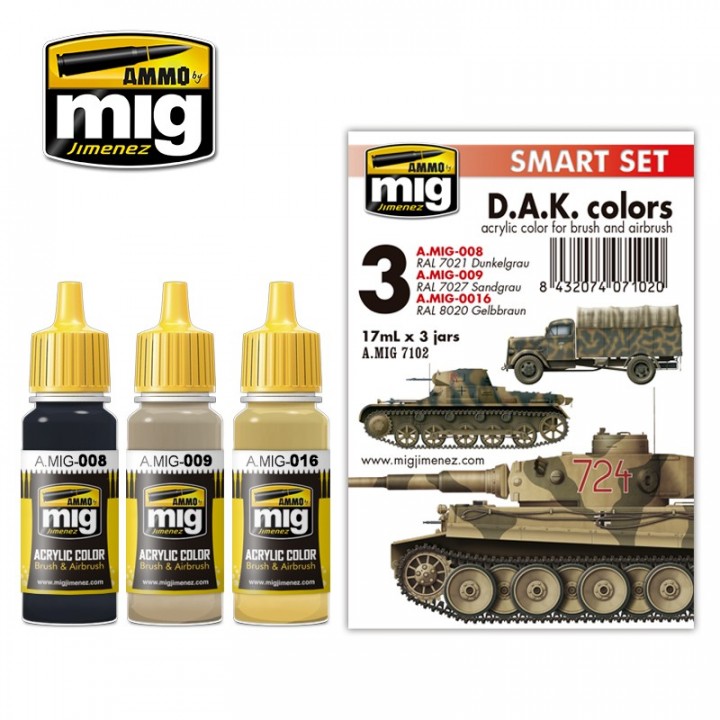 Boxart D.A.K. Colors Smart Set  Ammo by Mig Jimenez