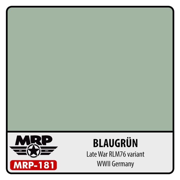 Boxart Blaugrün (German Late war RLM76 variant)  MR.Paint