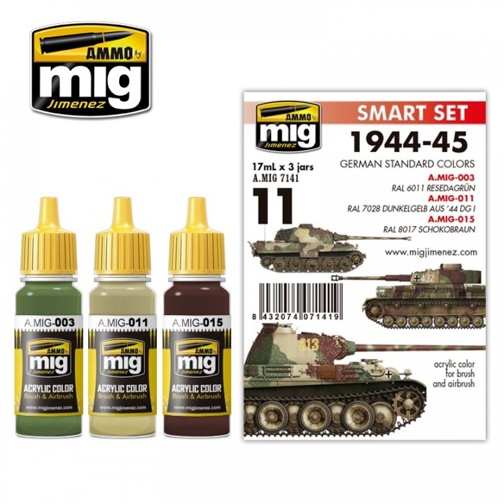 Boxart 1944-1945 German Standard Colors  Ammo by Mig Jimenez