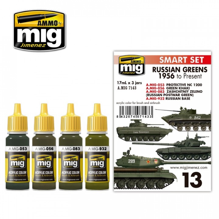 Boxart Russian Greens - 1956 to present  Ammo by Mig Jimenez