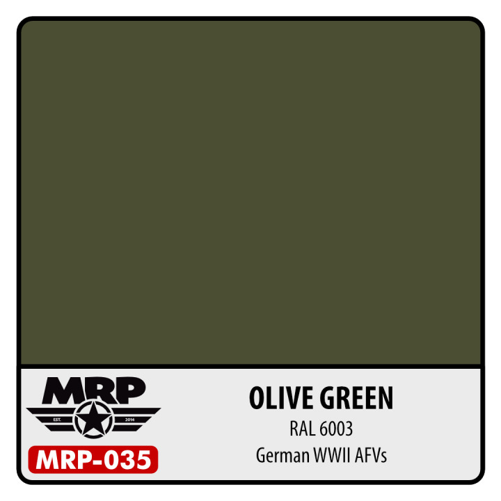 Boxart RAL 6003 Olive Green - WWII German AFV's FS34097  MR.Paint