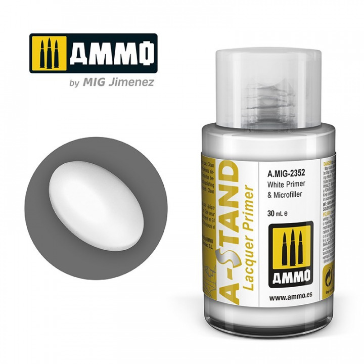 Boxart A-STAND White Primer & Microfiller  Ammo by Mig Jimenez
