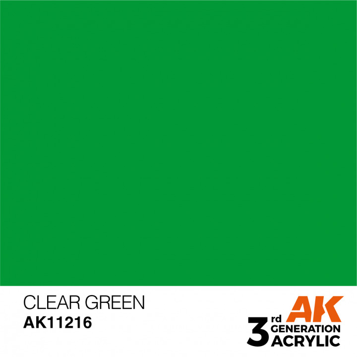 Boxart Clear Green - Standard  AK 3rd Generation