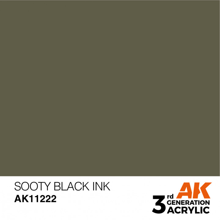 Boxart Sooty Black - Ink AK 3rd Generation Boxart Sooty Black - Ink AK 3rd Generation