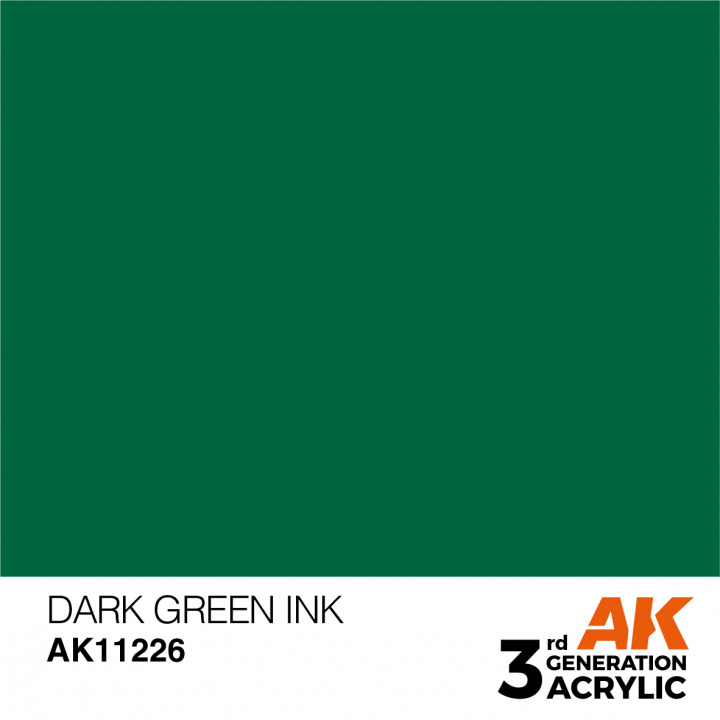 Boxart Dark Green - Ink  AK 3rd Generation - General