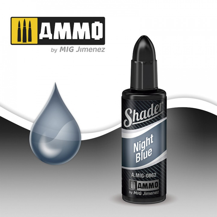 Boxart Night Blue Shader A.MIG-0862 Ammo by Mig Jimenez