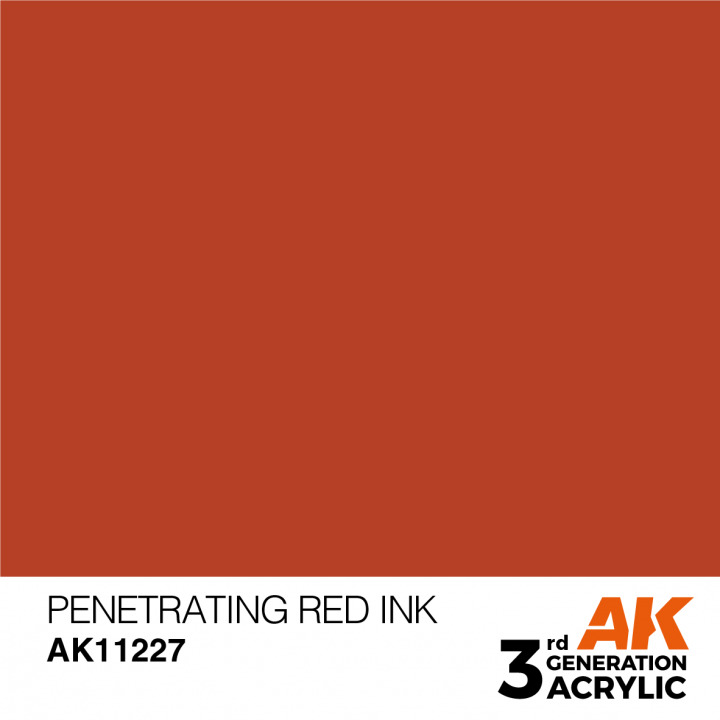 Boxart Penetrating Red - Ink  AK 3rd Generation - General