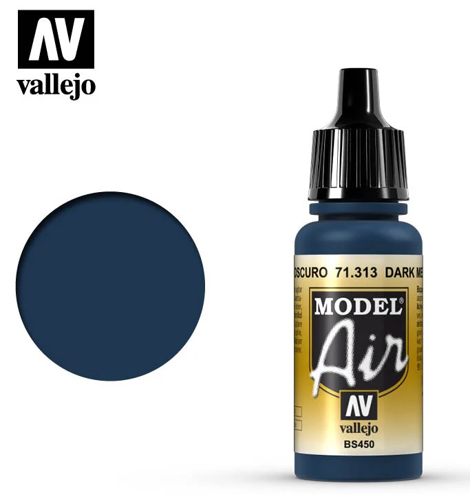 Boxart Dark Mediterranean Blue 71.313 Vallejo Model Air