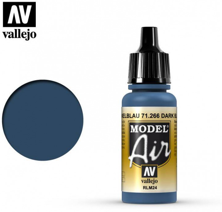 Boxart Dark Blue - RLM24 71.266 Vallejo Model Air Boxart Dark Blue - RLM24 71.266 Vallejo Model Air