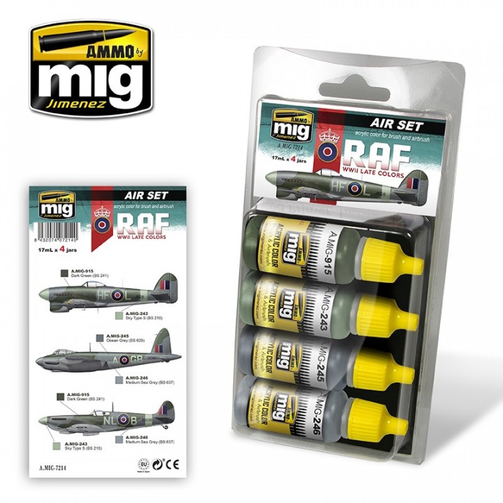 Boxart Late WWII RAF Colors A.MIG 7214 Ammo by Mig Jimenez