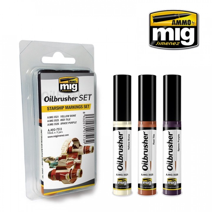 Boxart Oilbrusher - Starship Markings Set  Ammo by Mig Jimenez