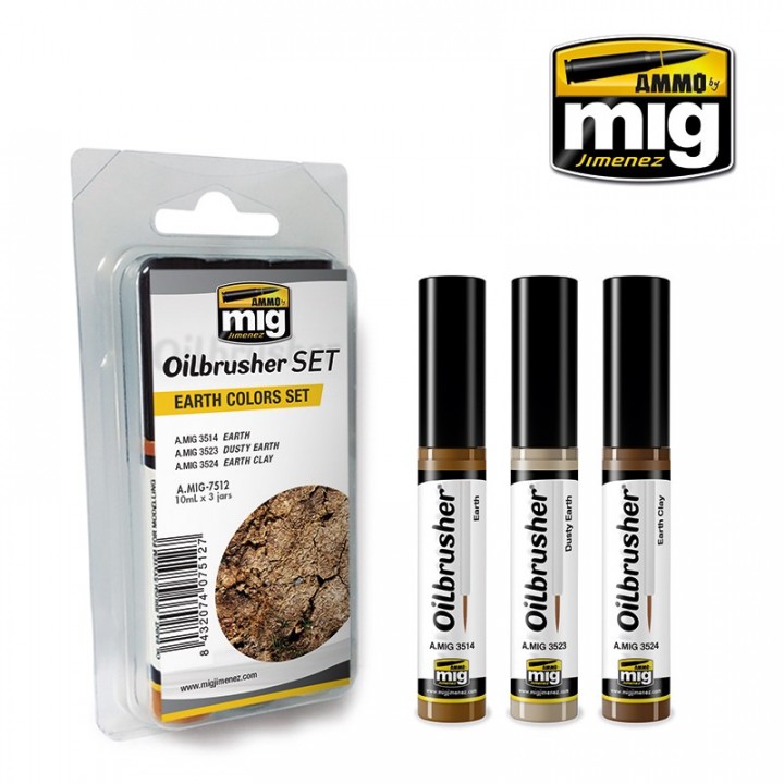 Boxart Oilbrusher - Earth Colors Set  Ammo by Mig Jimenez