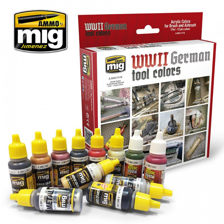 Boxart WWII German Tool Colors  Ammo by Mig Jimenez