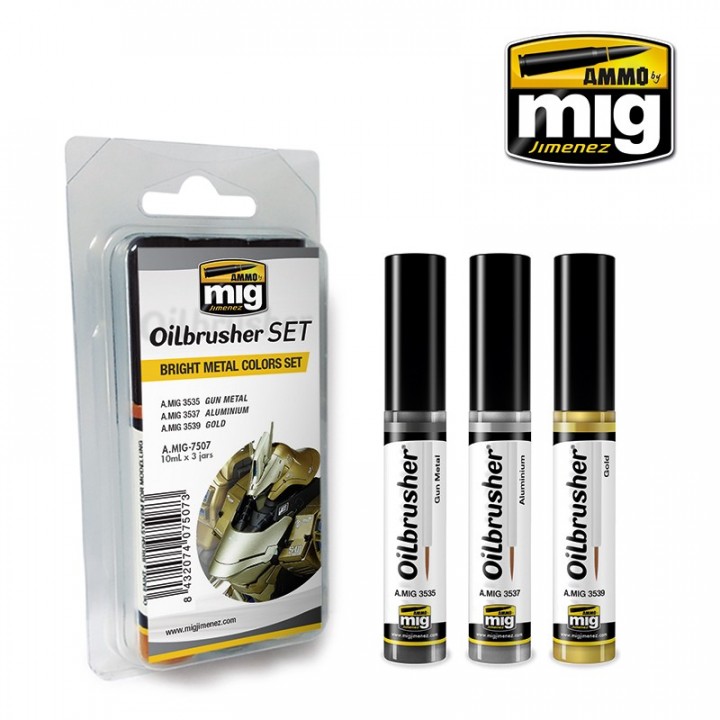 Boxart Oilbrusher - Bright Metal Colors Set  Ammo by Mig Jimenez