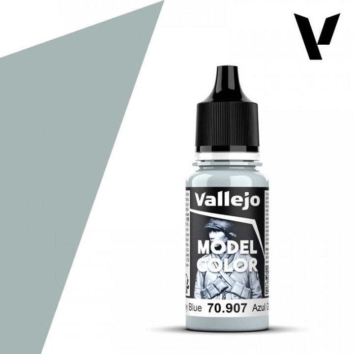Boxart Pale Grey Blue 70.907, 907, Pos. 168* Vallejo Model Color Boxart Pale Grey Blue 70.907, 907, Pos. 168* Vallejo Model Color