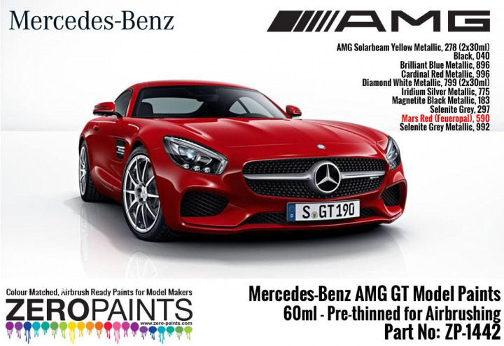 Boxart Mercedes-AMG GT Mars Red (Feueropal) (590)  Zero Paints