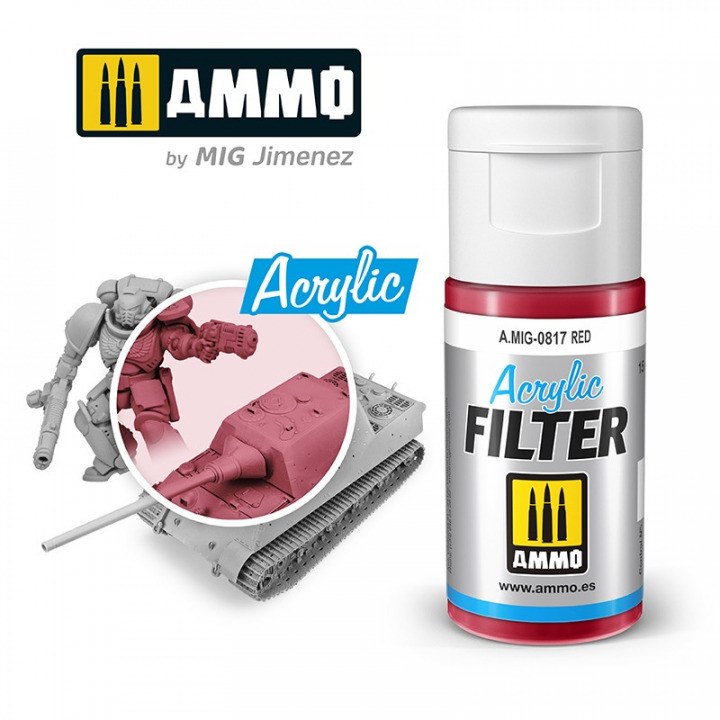 Boxart ACRYLIC FILTER Red  Ammo by Mig Jimenez