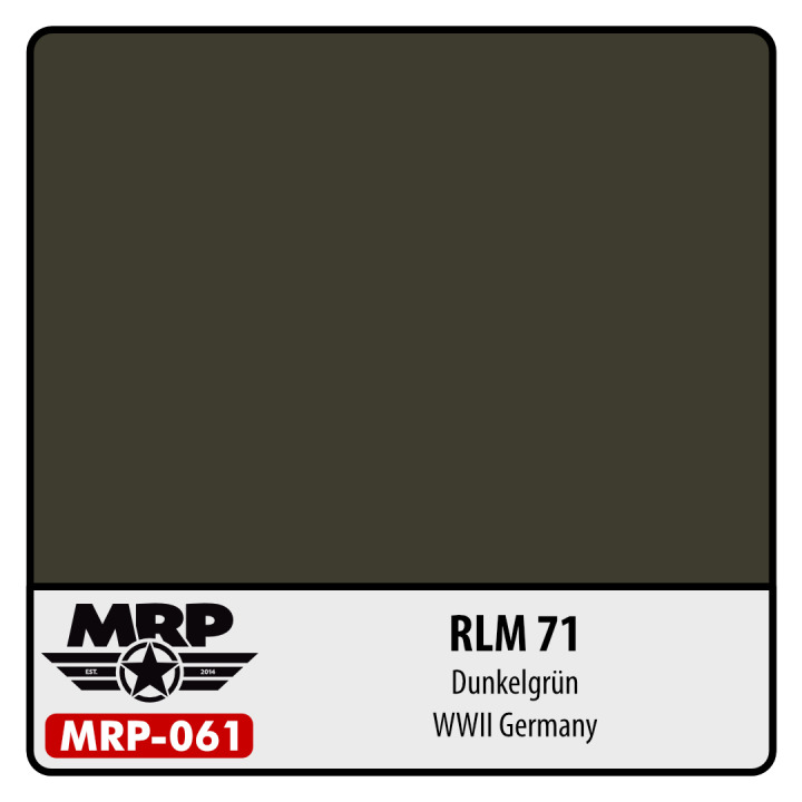 Boxart RLM 71 Dunkelgrün FS34077 MR.Paint Boxart RLM 71 Dunkelgrün FS34077 MR.Paint