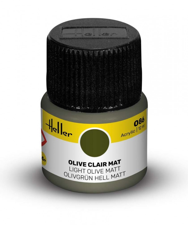 Boxart Olive clair mat (Matt Light Olive) 9086 Heller Acrylic Boxart Olive clair mat (Matt Light Olive) 9086 Heller Acrylic