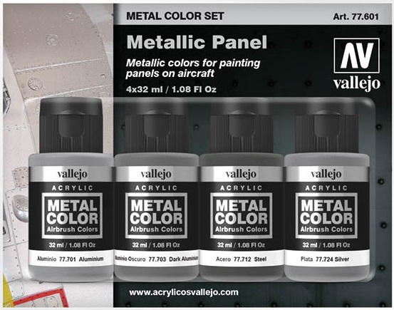 Boxart Metallic Panel 77.601 Vallejo Metal Color