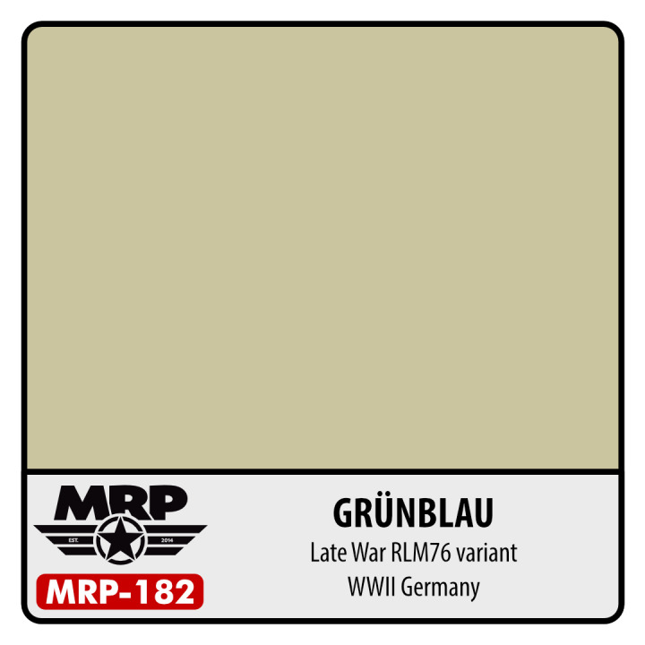 Boxart Grünblau (German Late war RLM76 variant) MR.Paint Boxart Grünblau (German Late war RLM76 variant) MR.Paint