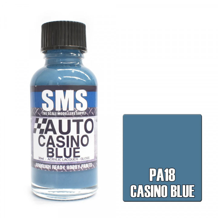 Boxart Auto Colour CASINO BLUE PA18 SMS Boxart Auto Colour CASINO BLUE PA18 SMS