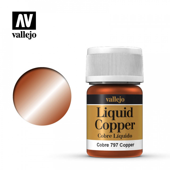 Boxart Copper 70.797, 797, Pos. 218 Vallejo Liquid Gold Boxart Copper 70.797, 797, Pos. 218 Vallejo Liquid Gold