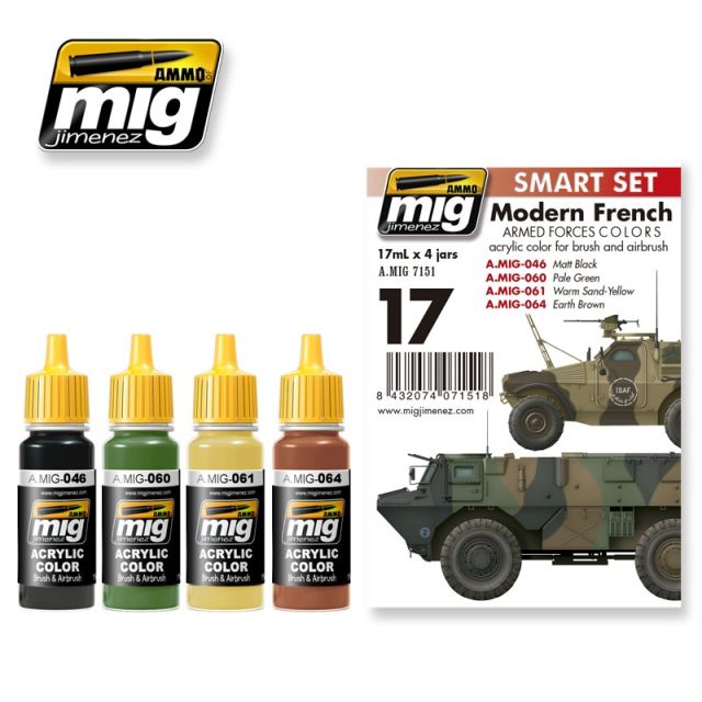 Boxart Modern French Armed Forces Colours  Ammo by Mig Jimenez
