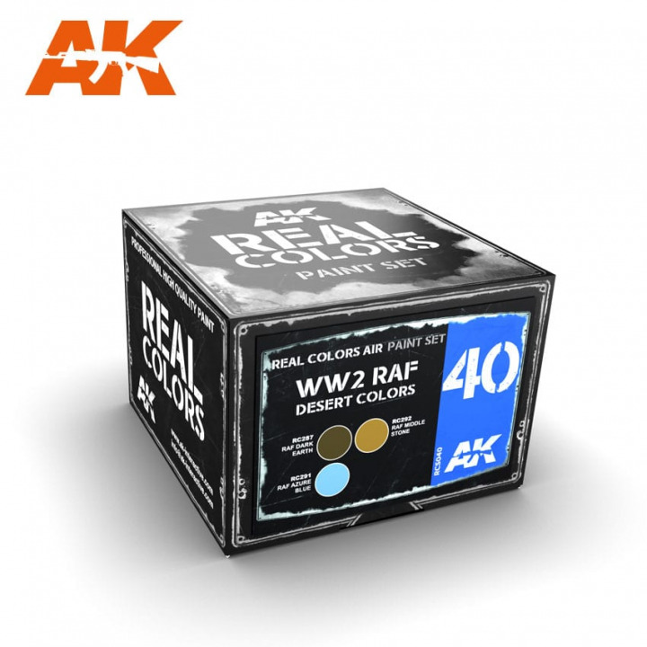 Boxart WW2 RAF DESERT COLORS RCS040 AK Real Colors