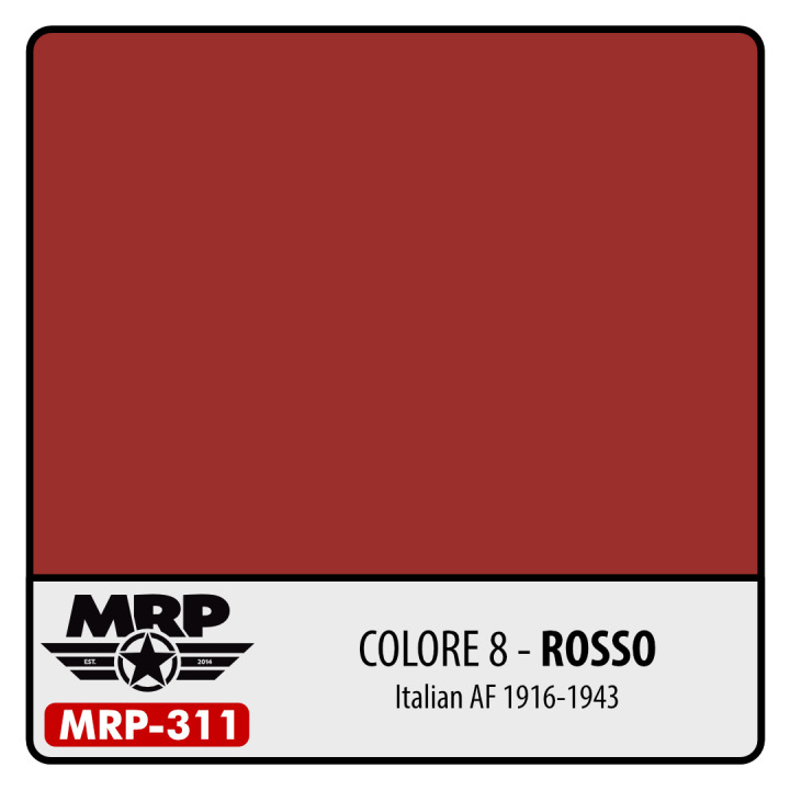 Boxart Colore 8 – Rosso (Italian AF 1916-43) MR.Paint Boxart Colore 8 – Rosso (Italian AF 1916-43) MR.Paint