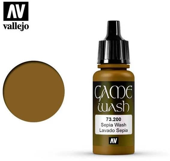Boxart Sepia Shade Wash  Vallejo Game Color