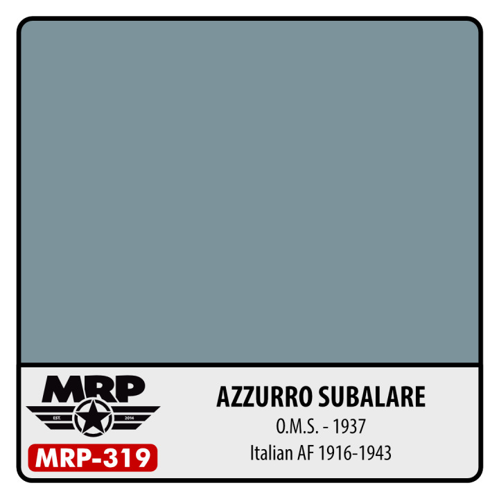 Boxart Azzurro Subalare – O.M.S. 1937 (Italian AF 1916-43)  MR.Paint