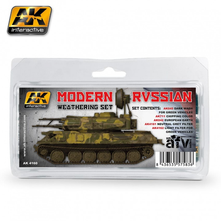 Boxart Modern Russian Weathering set AK 4160 AK Interactive