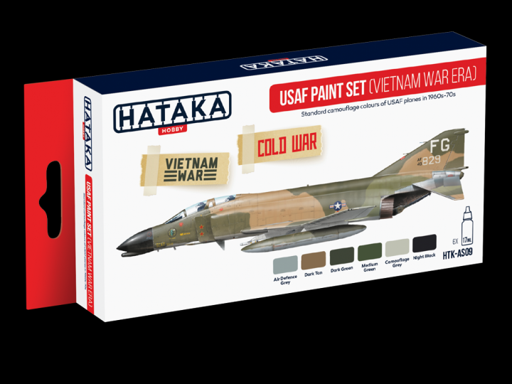 Boxart USAF  Vietnam War  Camouflage 1960s-70s AS09 Hataka Hobby Red Line