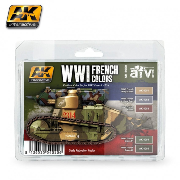 Boxart World War One French colours AK 4050 AK Interactive