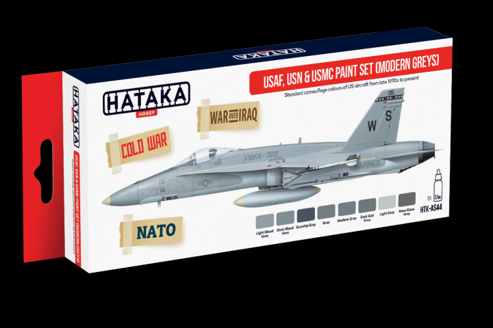 Boxart USAF, USN & USMC (Modern Greys 1970's to current) AS44 Hataka Hobby Red Line