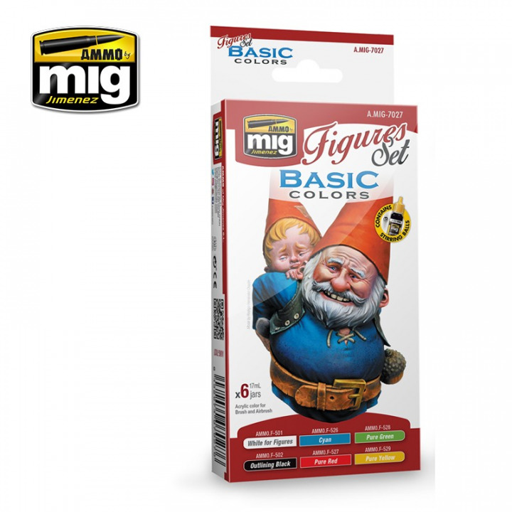 Boxart Basic Color Set for Figures  Ammo by Mig Jimenez