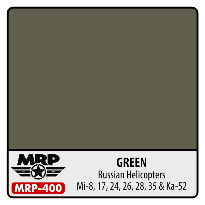 Boxart Green - Russian helicopters Mi-8,17,24,26,28,35 & Ka-52 MR.Paint Boxart Green - Russian helicopters Mi-8,17,24,26,28,35 & Ka-52 MR.Paint