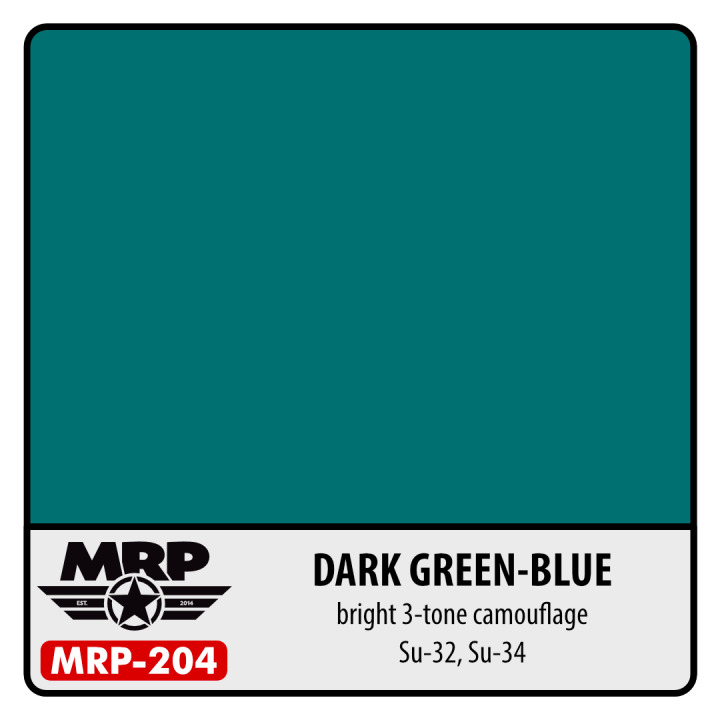 Boxart Dark Green-Blue Su-32, Su-34 (Bright 3-tone Camouflage) MR.Paint Boxart Dark Green-Blue Su-32, Su-34 (Bright 3-tone Camouflage) MR.Paint