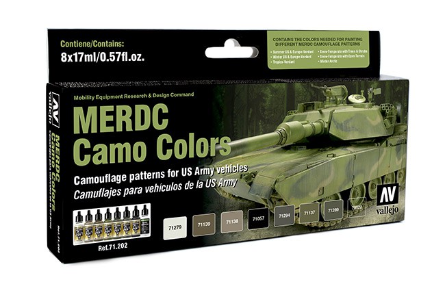 Boxart MERDC Camo Colors 71.202 Vallejo Model Air