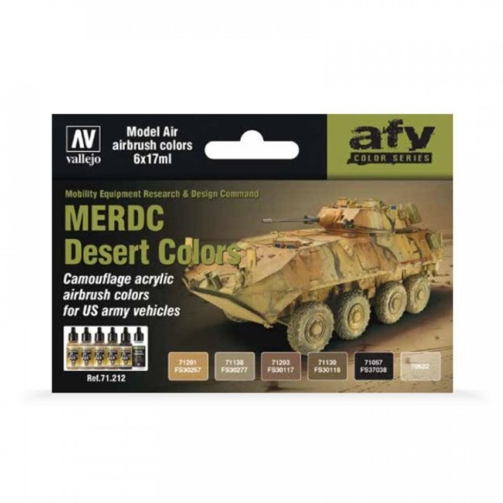 Boxart MERDC Desert Colors 71.212 Vallejo Model Air