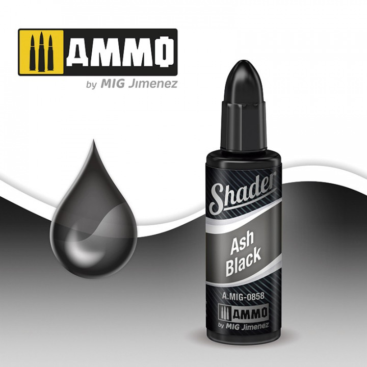 Boxart Ash Black Shader A.MIG-0858 Ammo by Mig Jimenez