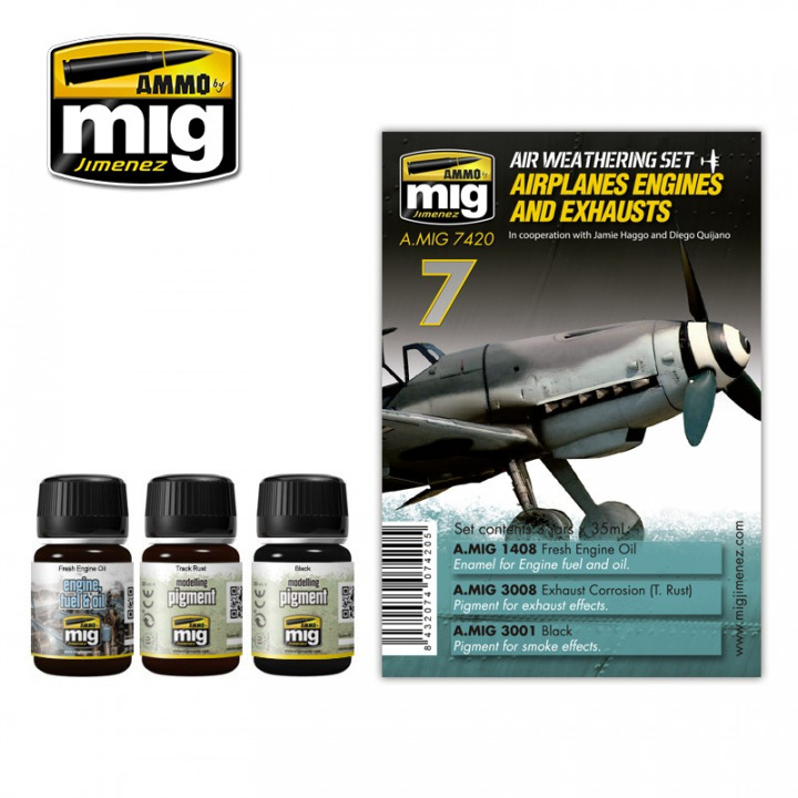 Boxart Airplanes Engines and Exhausts  Ammo by Mig Jimenez