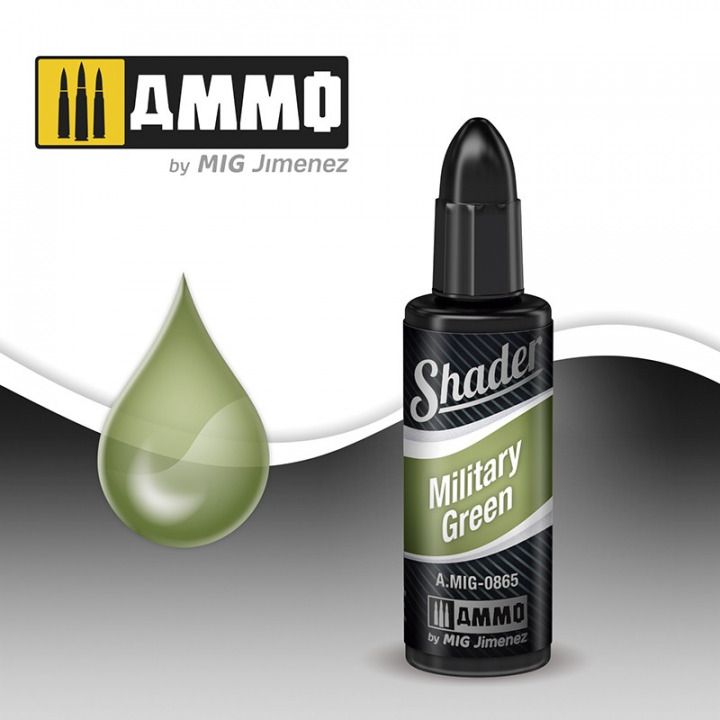 Boxart Military Green Shader A.MIG-0865 Ammo by Mig Jimenez